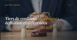 Tiers de confiance numérique : balance symbolisant la neutralité - Mon Pilote Numérique